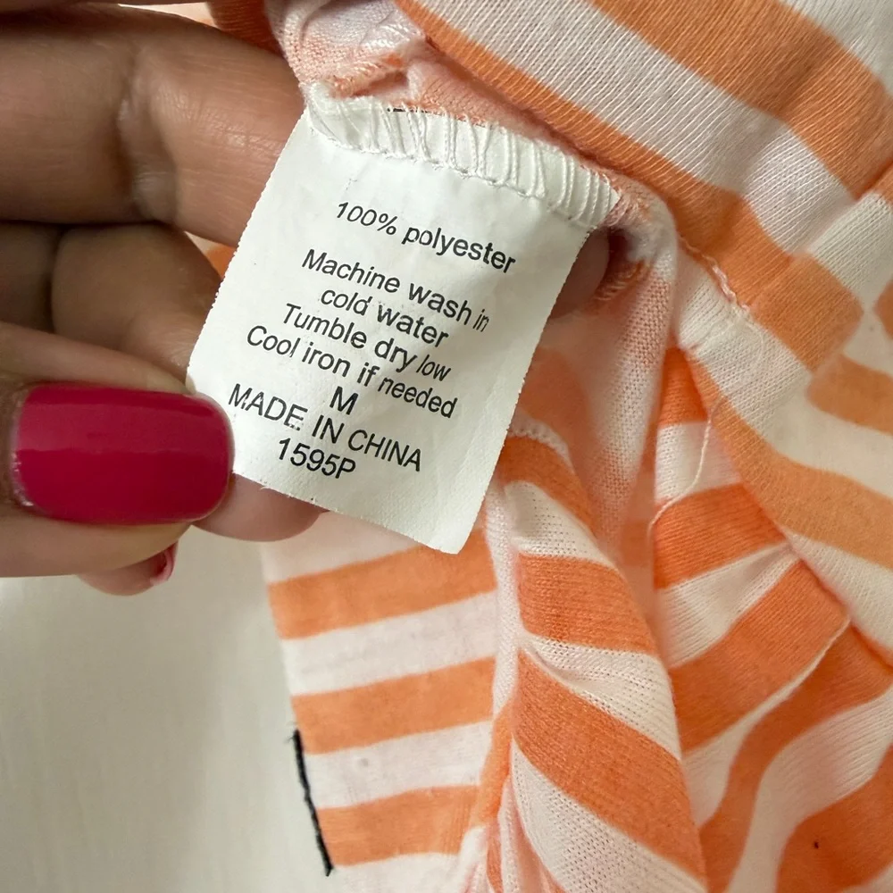 American Kennel Club white and orange sleeveless dog dress size M